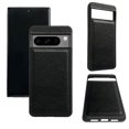 thumbnail image 1 of Case for Google Pixel 7 Pro, Classic Business PU Leather Silicone Bumper Shockproof Protective Phone Cover Hybrid Scratch Resistant Thin Slim Lightweight Case for Google Pixel 7 Pro, Black, 1 of 9