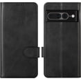 thumbnail image 1 of Case for Google Pixel 7 Pro (Not for 7) Wallet Flip Cover [RFID Blocking] [3 Card Holder 1 Money Pocket] [Magnetic Closure] [Stand Kickstand] PU Leather Folio Case for Pixel 7 Pro - Black, 1 of 7