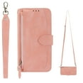 thumbnail image 1 of Case for Google Pixel 7 Pro, PU Leather Wallet Folio Flip Case Zipper Pocket Card Holder Slots Magnetic Buckle Shockproof Protective Case with Crossbody & Wrist Strap for Google Pixel 7 Pro,Pink, 1 of 14