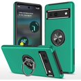 thumbnail image 1 of Case for Google Pixel 7A 2023, Light Shockproof Protective Cover with Built-in Rotating Holder Kickstand Car Magnetic Bracket Case Compatible for Google Pixel 7A 2023 (Green), 1 of 14