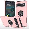 thumbnail image 1 of Case for Google Pixel 7A 2023, Light Shockproof Protective Cover with Built-in Rotating Holder Kickstand Car Magnetic Bracket Case Compatible for Google Pixel 7A 2023 (Pink), 1 of 14