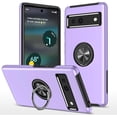 thumbnail image 1 of Case for Google Pixel 7A 2023, Light Shockproof Protective Cover with Built-in Rotating Holder Kickstand Car Magnetic Bracket Case Compatible for Google Pixel 7A 2023 (Purple), 1 of 14