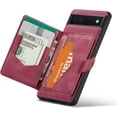 thumbnail image 1 of Case for Google Pixel 7A, Detachable Magnetic Wallet Card Cash Slot Case Cover Support Wireless Charging Functional Kickstand Compatible with Google Pixel 7A 5G 2023 (Red), 1 of 15