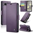 thumbnail image 1 of Case for Google Pixel 7A Wallet Case, Retro PU Leather Flip Case with Magnetic Closure, [RFID Blocking] Card Holder and Kickstand for Men Women, TPU Shockproof Full Protective Case, Purple, 1 of 11