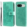 thumbnail image 1 of Case For Google Pixel 8,Decase Luxury Stylish Flower Embossed Pattern Folding PU Leather Shockproof Wallet Phone Shell With Card Slots Holder & Wristband,for Google Pixel 8 - Green, 1 of 9