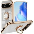 thumbnail image 1 of Case for Google Pixel 8 Pro,[Built-in Rotatable Magnetic Kickstand] Plating Edge Soft TPU Slim Drop Protection Shockproof Phone Case for Google Pixel 8 Pro 5G,6.7 inch 2023 (White), 1 of 14