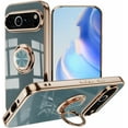 thumbnail image 1 of Case for Google Pixel 8A,[Built-in Rotatable Magnetic Kickstand] Plating Edge Soft TPU Slim Drop Protection Shockproof Phone Case for Google Pixel 8A 5G,6.1 inch 2024 (Blue), 1 of 9
