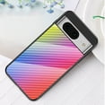 thumbnail image 1 of Case for Google Pixel 8a Case, Tempered Glass + Soft TPU Bumper with Gradient Color Design Hybrid Back Slim Anti-Drop Phone Case Cover for Google Pixel 8a, Dazzle, 1 of 11