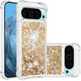 thumbnail image 1 of Case for Google Pixel 9 Case Glitter Cute Luxury Love Liquid Quicksand Clear Soft TPU Girls Women Stylish Bumper Shockproof Protective Cover for Google Pixel 9 / Pixel 9 Pro Golden YB, 1 of 14