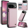 thumbnail image 1 of Case for Google Pixel 9 / 9 Pro with Card Holder, Retro PU Leather RFID Blocking Credit Card Slots Double Magnetic Clasp Flip Kickstand Shockproof Phone Cover for Google Pixel 9 / 9 Pro,Pink, 1 of 9