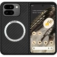 thumbnail image 1 of Case for Google Pixel 9 Pro Fold with Carbon Fiber Textures [Compatible with MagSafe] Anti-Scratch Drop Protection Fit Slim & Lightweight Shockproof Case, Black, 1 of 7