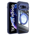 thumbnail image 1 of Case for Google Pixel 9 Pro XL Case Ring Holder Kickstand Built-in Camera Lens Protector Anti-Scratch Shockproof Dustproof Protection Rugged Phone Case Cover for Google Pixel 9 Pro XL, Blue, 1 of 10