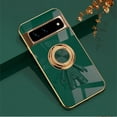 thumbnail image 1 of Case for Google Pixel 9 Pro XL, Luxury Astronaut Ring Hoder Stand Plating Ultra Slim Support Magnetic Car Mount Drop Protective Phone Case Cover for Google Pixel 9 Pro XL, Darkgreen, 1 of 8