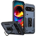 thumbnail image 1 of Case For Google Pixel 9 Pro XL,Military Grade  [Built-in Kickstand] Magnetic Ring Holder Heavy Duty TPU+PC Shockproof Drop Protection Phone Case For Google Pixel 9 Pro XL,6.8" 2024 (Blue), 1 of 8