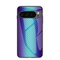 thumbnail image 1 of Case for Google Pixel 9a Case, Tempered Glass + Soft TPU Bumper with Gradient Color Design Hybrid Back Slim Anti-Drop Phone Case Cover for Google Pixel 9a, Blue, 1 of 11