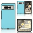 thumbnail image 1 of Case for Google Pixel Fold Lychee Pattern PU Leather Folding Cover, Rugged PC Bumper Shockproof Lens Protection Anti-Scratches Slim Case for Google Pixel Fold,Skyblue, 1 of 5
