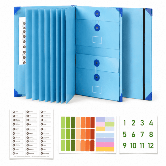 In Case I Die When I Die Binder Organizer with Labels for End of Life Planner Folder and Final Chapter Document Organizer for Daily Docs and Emergency