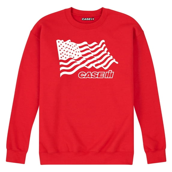 Case IH - American Flag - Men's Crew Fleece Sweatshirt
