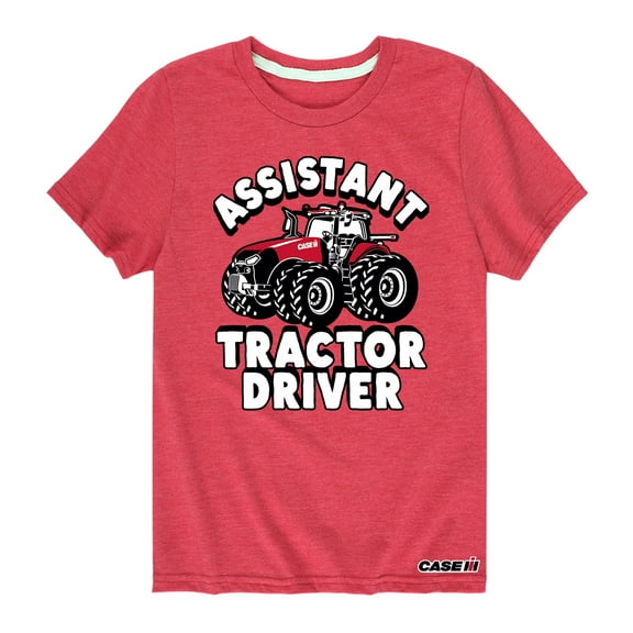 Case IH - Assistant Tractor Driver - Toddler Short Sleeve Graphic T-Shirt
