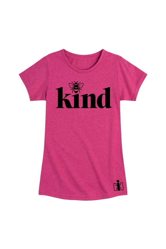 - Bee Kind - Youth Girls Short Sleeve Graphic T-Shirt