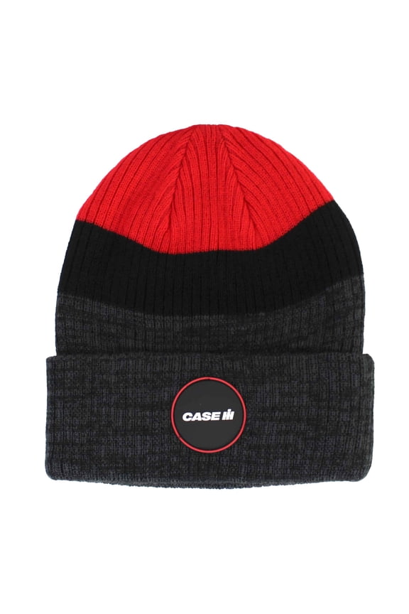 Black & Red Knit Beanie 707516