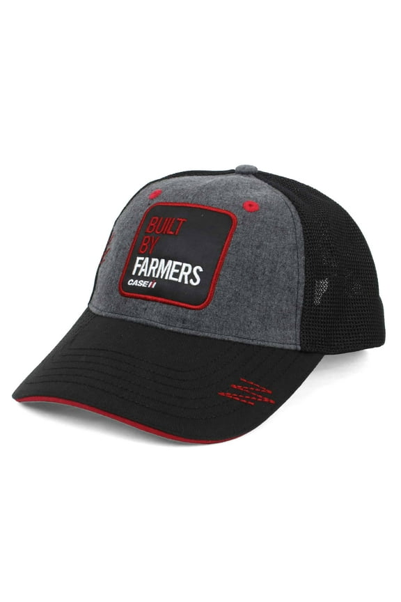 Built By Farmers Gray & Black Mesh Back Hat IH07-2766