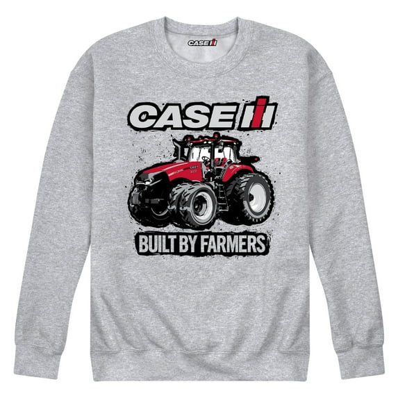 Case IH Built By Farmers - Men's Crew Neck Fleece Pullover