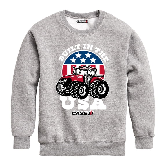 Case IH - Built In The USA - Youth Boys Crew Fleece Sweatshirt