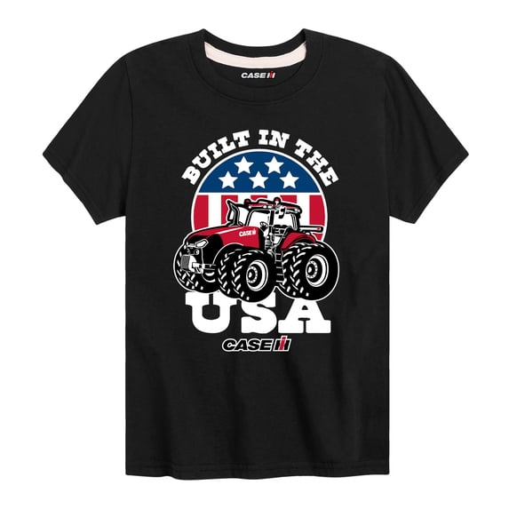 Case IH - Built In The USA - Youth Boys Short Sleeve Graphic T-Shirt