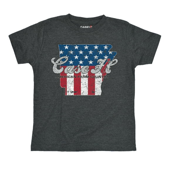 Case IH Country Patriotic AR - CASE IH Toddler Short Sleeve Graphic T-Shirt