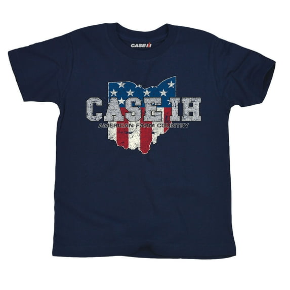 Case IH Country Patriotic OH - CASE IH Youth Short Sleeve Graphic T-Shirt