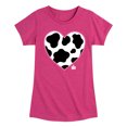 thumbnail image 1 of Case IH - Cow Print Heart - Toddler Girls Short Sleeve Graphic T-Shirt, 1 of 4