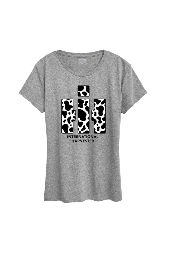 - Cow Print Logo - Women's Short Sleeve Graphic T-Shirt