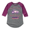 thumbnail image 1 of Case IH - Daddy's Little Tractor Princess - Youth Girl Shirt Raglan, 1 of 4