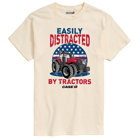 Case IH - Easily Distracted By Tractors - Men's Short Sleeve Graphic T-Shirt
