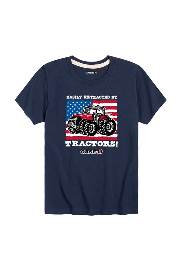 - Easily Distracted Tractors - Toddler and Youth Short Sleeve Graphic T-Shirt