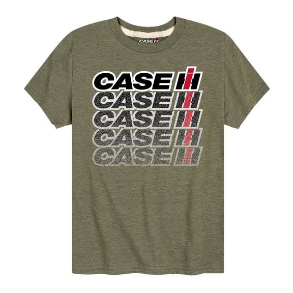 Case IH - Faded Repeat Logo - Youth Short Sleeve Graphic T-Shirt