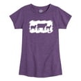 thumbnail image 1 of Case IH - Farm Animal Sketchy - Girls Fitted Short Sleeve Graphic T-Shirt, 1 of 5