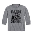 thumbnail image 1 of Case IH - Farm Like A Boss - Youth Long Sleeve Graphic T-Shirt, 1 of 6