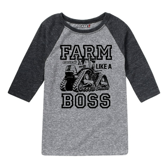 Case IH - Farm Like A Boss - Youth Raglan Graphic T-Shirt