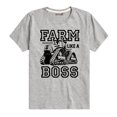 thumbnail image 1 of Case IH - Farm Like A Boss - Youth Short Sleeve Graphic T-Shirt, 1 of 6