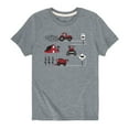 thumbnail image 1 of Case IH - Farm Route - Toddler And Youth Short Sleeve Graphic T-Shirt, 1 of 4