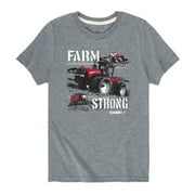 Case IH - Farm Strong - Toddler And Youth Short Sleeve Graphic T-Shirt