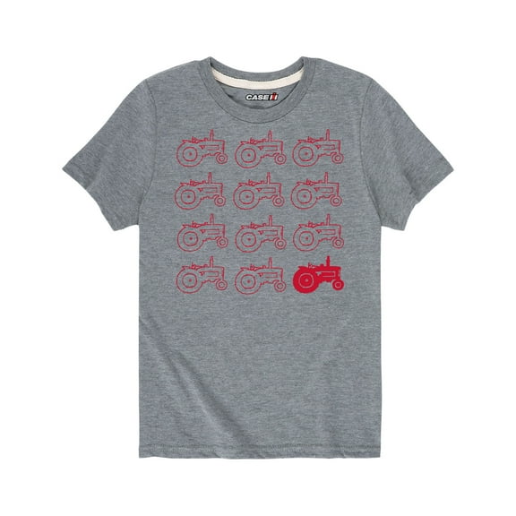 Case IH - Farmall Red Tractor Pattern - Toddler Short Sleeve Graphic T-Shirt