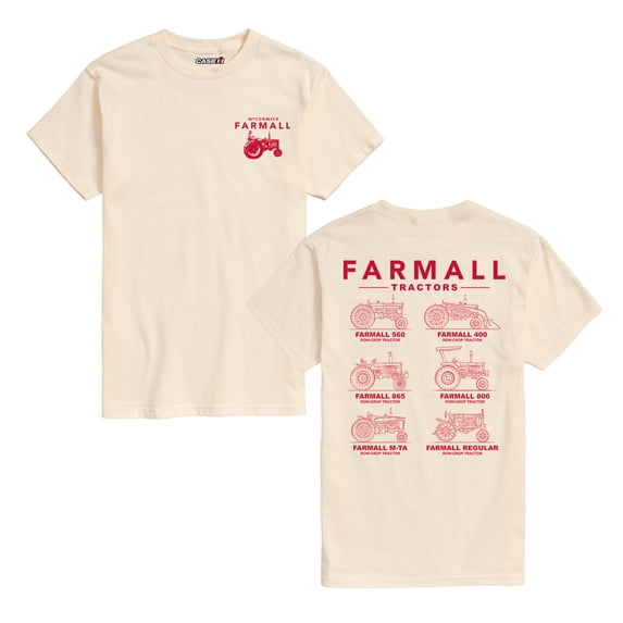 Case IH - Farmall Tractor Grid Short Sleeve Graphic T-Shirt
