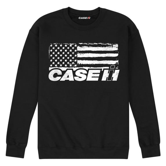 Case IH Flag - Men's Crew Neck Fleece Pullover
