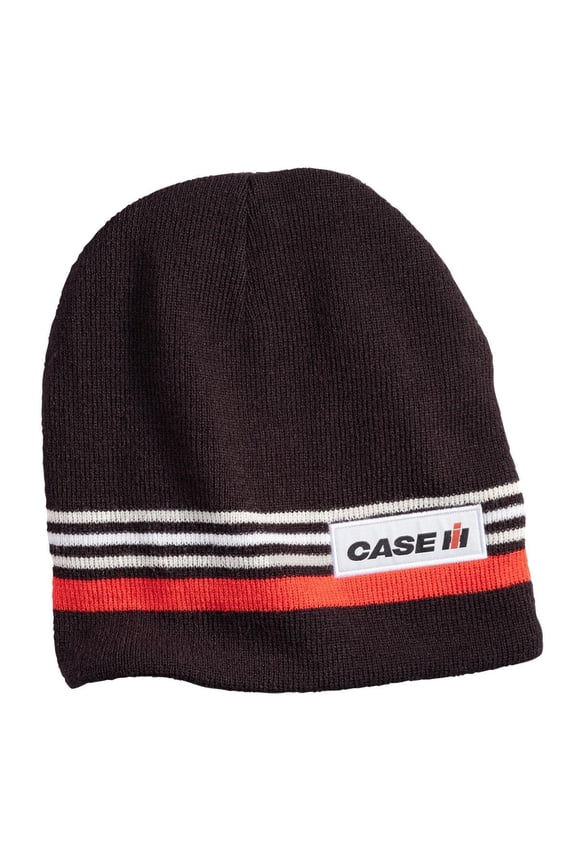 Case IH Fleece Knit Reversible Black Beanie, 426645