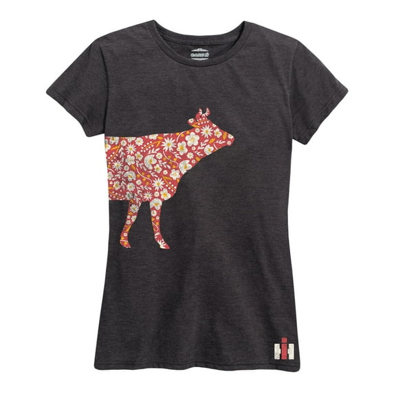 Case IH - Floral Cow IH - Women's Short Sleeve Graphic T-Shirt