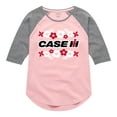 thumbnail image 1 of Case IH Floral Logo - Youth Girls Raglan Graphic T-Shirt, 1 of 6