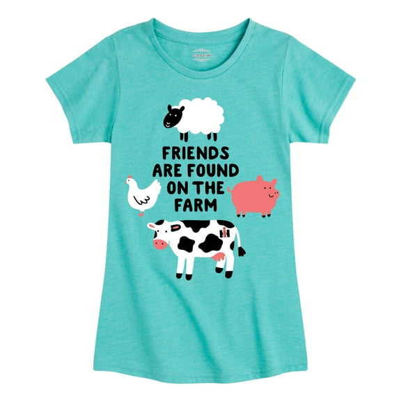 Case IH - Friends Are Found On The Farm - Toddler Girl Short Sleeve T-Shirt